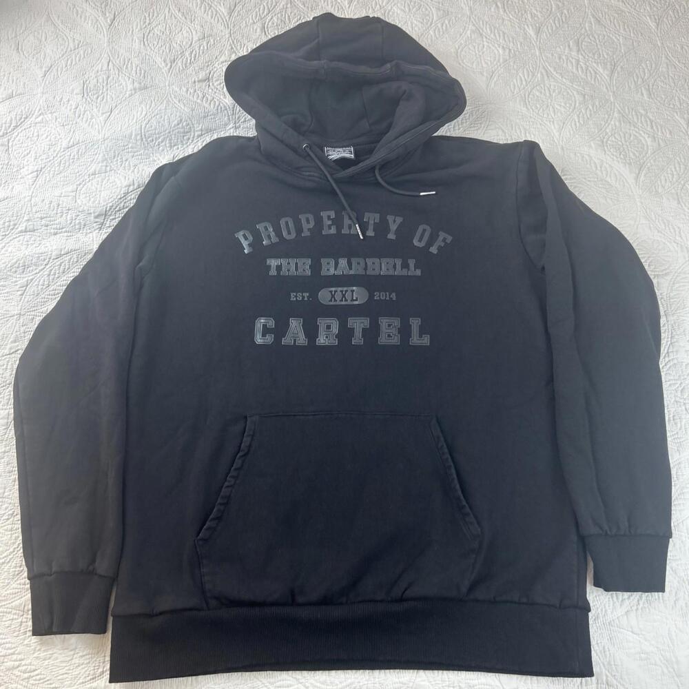 The Barbell Cartel Hoodie Men's Large Long Sleeve Pullover Strength Gym Workout
